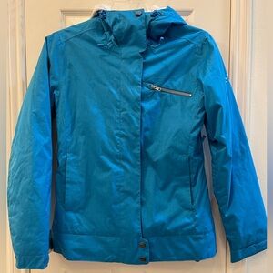 Roxy Women’s Small Hooded Full Zip Ski Jacket Regular Fit 8K Pockets Adjustable‎